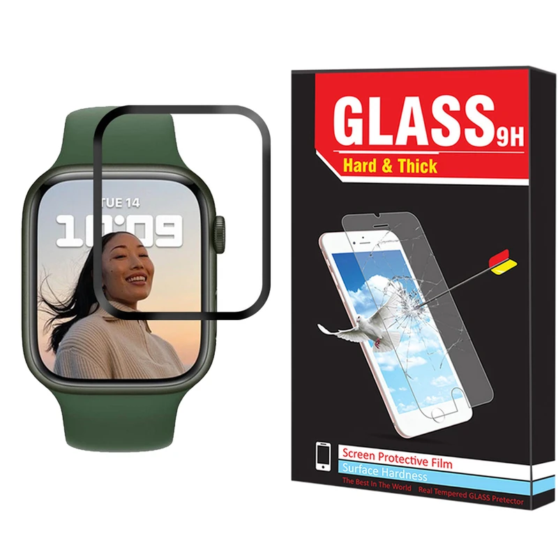 محافظ صفحه نمایش هارد اند تیک مدل F_01 مناسب برای اپل واچ Watch Series 7 45mm