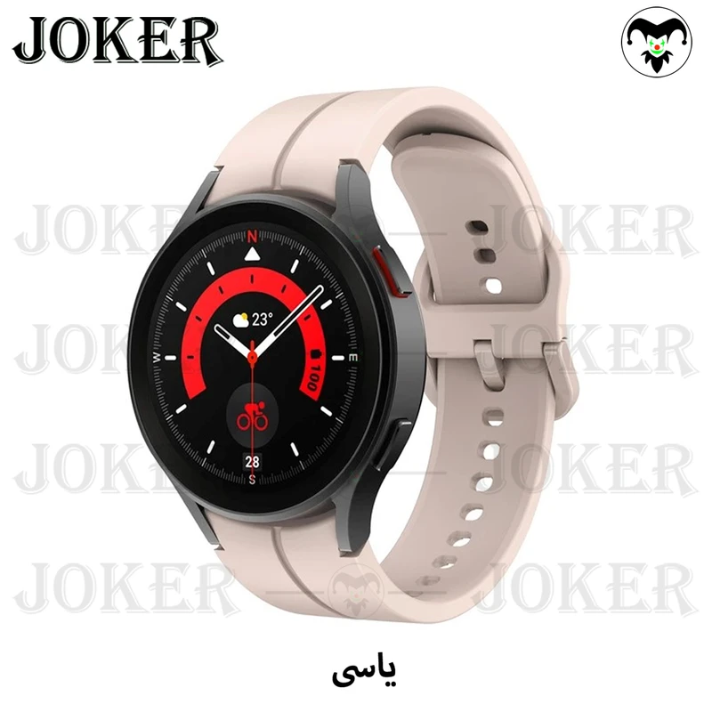 بند جوکر مدل Silic-ORG-JK مناسب برای ساعت هوشمند سامسونگ Galaxy Watch 5 Pro 45mm