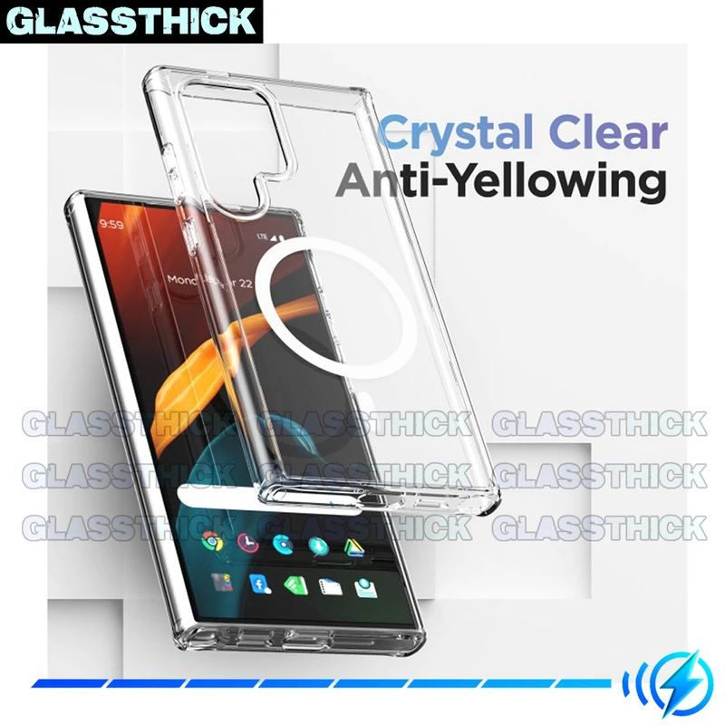 کاور گلستیک مدل GL-Magsafe-Clear مناسب برای گوشی موبایل سامسونگ Galaxy S24 Ultra