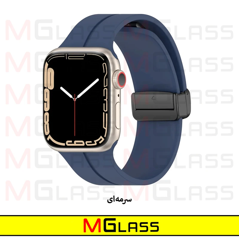 بند ام‌گلس مدل Magnetic-MG مناسب برای اپل واچ Series 8 45mm / Series 7 45mm / Series 9 45mm