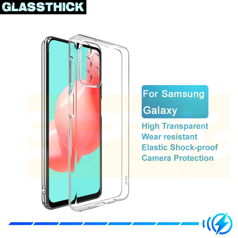 کاور گلستیک مدل Clear مناسب برای گوشی موبایل سامسونگ Galaxy A32 5G / A13 4G