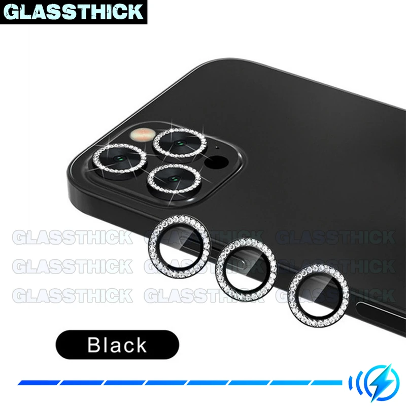 محافظ لنز دوربین گلستیک مدل Diamond Ring مناسب برای گوشی موبایل اپل Iphone 12 Pro Max