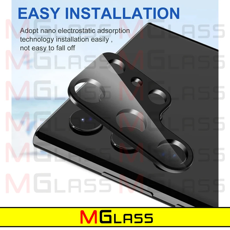 محافظ لنز دوربین ام‌گلس مدل 3D-MG مناسب برای گوشی موبایل سامسونگ Galaxy S23 Ultra
