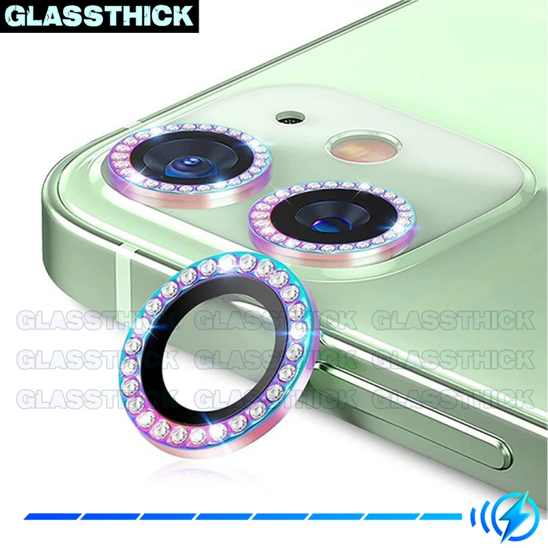 محافظ لنز دوربین گلستیک مدل Ring Diamond مناسب برای گوشی موبایل اپل Iphone 13 Pro / 13 Pro max