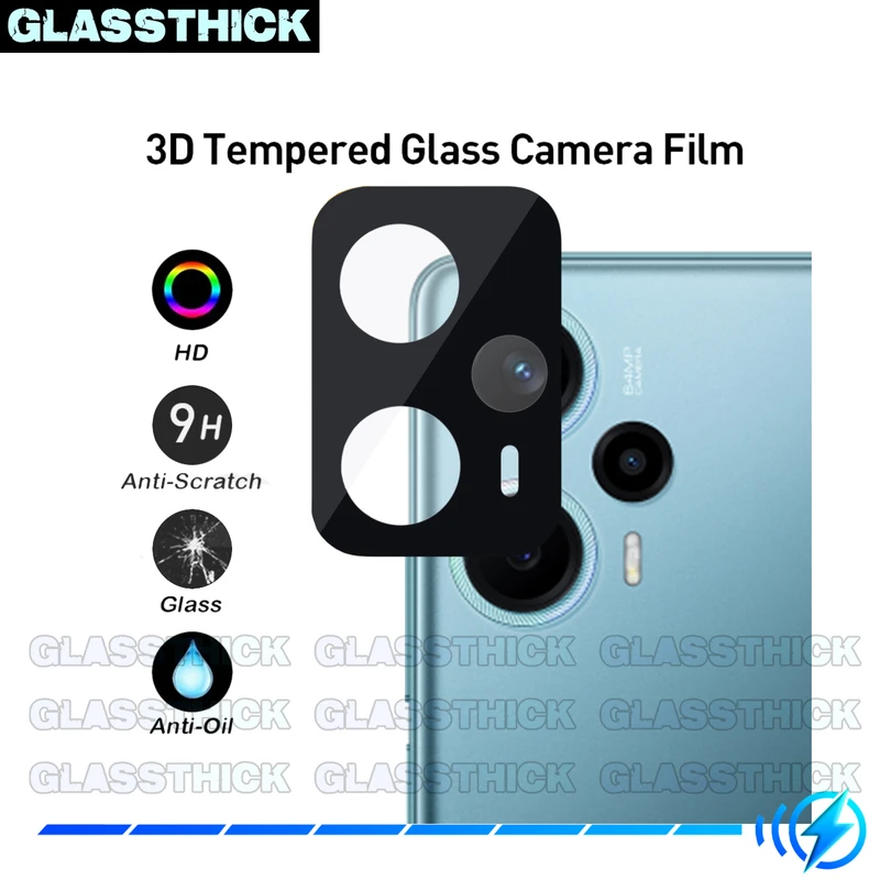 محافظ لنز دوربین گلستیک مدل 3D-GL مناسب برای گوشی موبایل شیائومی Poco F5 5G