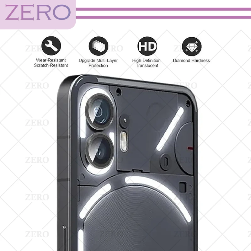 محافظ لنز دوربین رینگی زیرو مدل Ring-Metal-ZR مناسب برای گوشی موبایل ناتینگ Phone 1