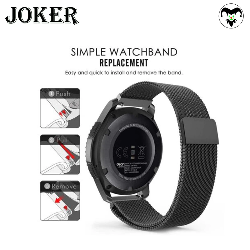 بند جوکر مدل Milanese مناسب برای ساعت هوشمند سامسونگ Galaxy Watch 5 40mm / Watch 5 44mm / Watch 5 pro 45mm