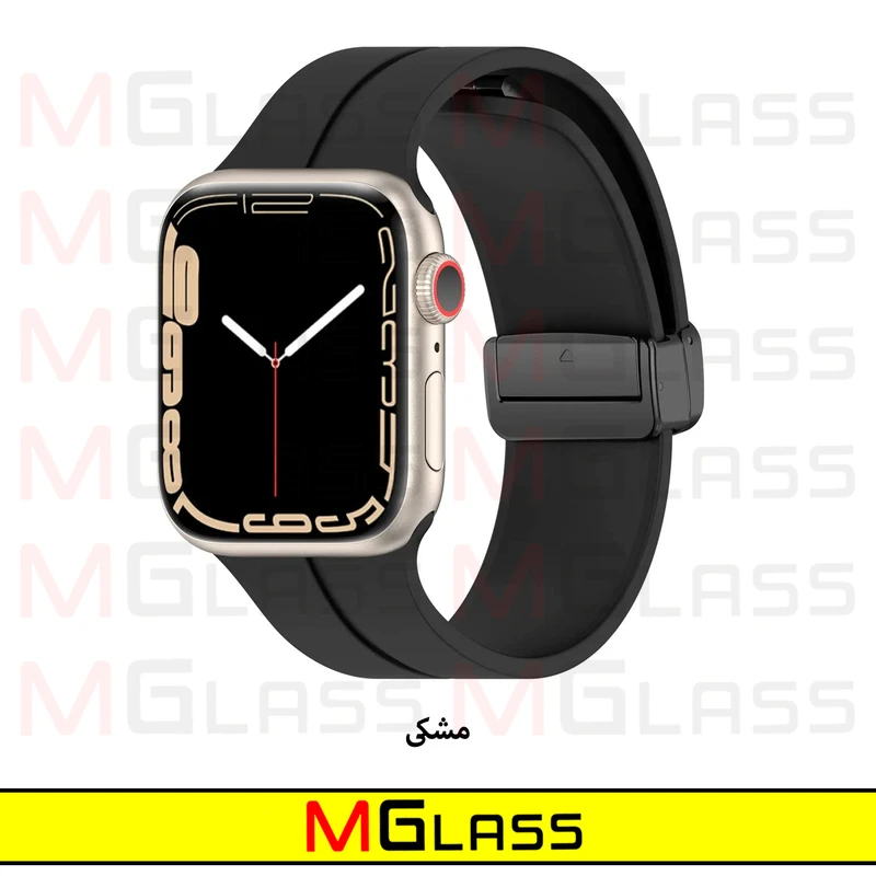 بند ام‌گلس مدل Magnetic-MG مناسب برای اپل واچ Series SE 2022 44mm / SE 2021 44mm / Series 5 44mm / Series 6 44mm / SE 44mm