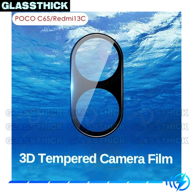 محافظ لنز دوربین گلستیک مدل 3D-GL مناسب برای گوشی موبایل شیائومی POCO C65