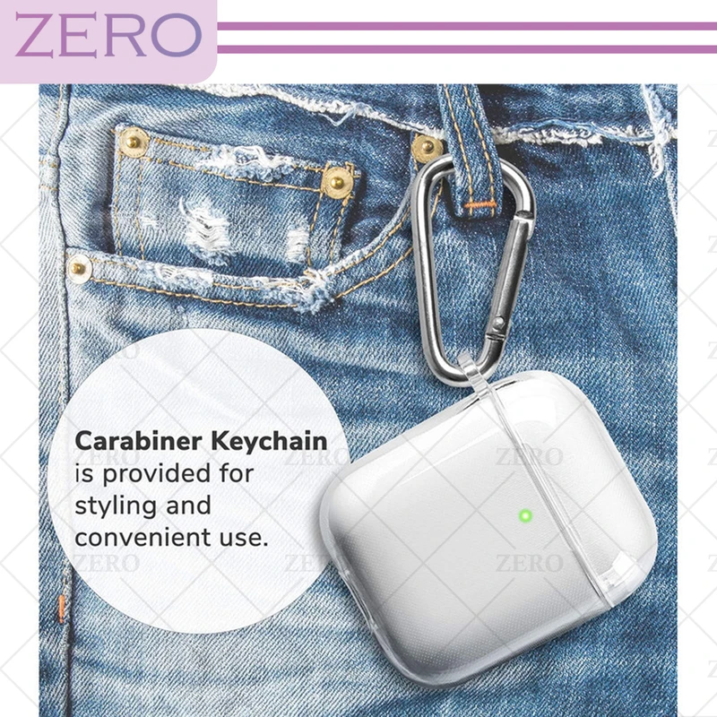کاور زیرو مدل Clear-ZR مناسب برای کیس اپل ایرپاد Airpods 1 / Airpods 2