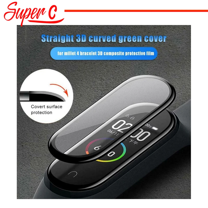 محافظ صفحه نمایش نانو سوپرسی مدل SRC مناسب برای ساعت هوشمند شیائومی Mi Band 7 بسته سه عددی