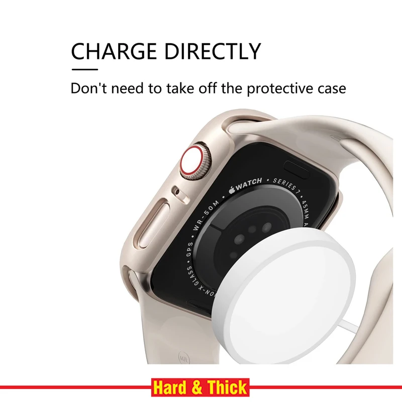 کاور هارد اند تیک مدل HT-360 مناسب برای اپل واچ Series 8 Aluminum 45mm / Series 7 Aluminum 45mm به همراه محافظ صفحه نمایش