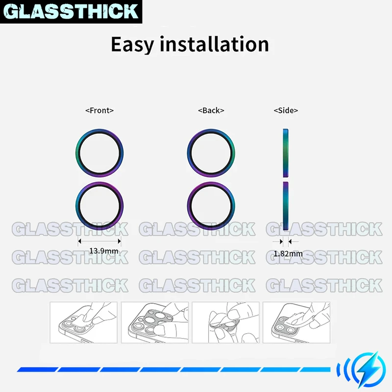 محافظ لنز دوربین رینگی گلستیک مدل Ring-Metal-GL مناسب برای گوشی موبایل ناتینگ Phone 1