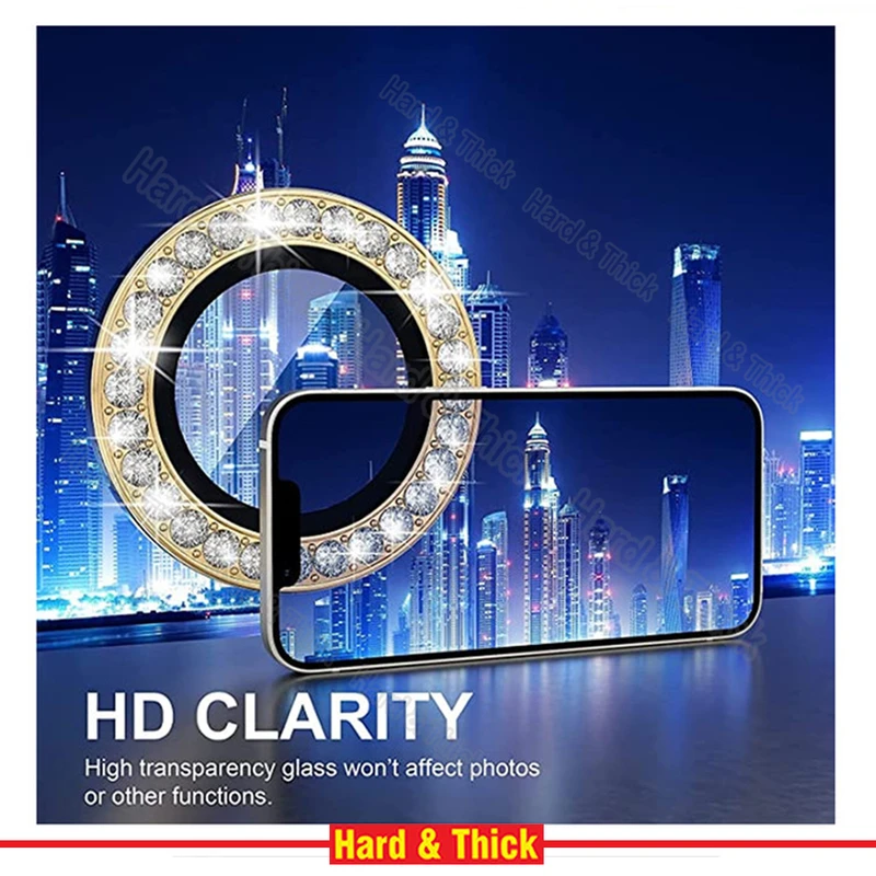 محافظ لنز دوربین هارد اند تیک مدل Ring Metal Diamond مناسب برای گوشی موبایل سامسونگ Galaxy A34 5G