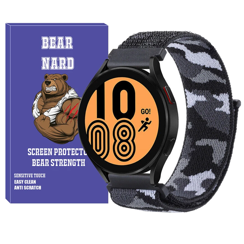 بند برنارد مدل Nylon-Army-BR-TW مناسب برای ساعت هوشمند سامسونگ Galaxy Gear S3 / Galaxy Watch 3 45mm / Watch 46mm / S3 Frontier / S3 Classic Gear 2 R380 / Neo R381 / Live 382