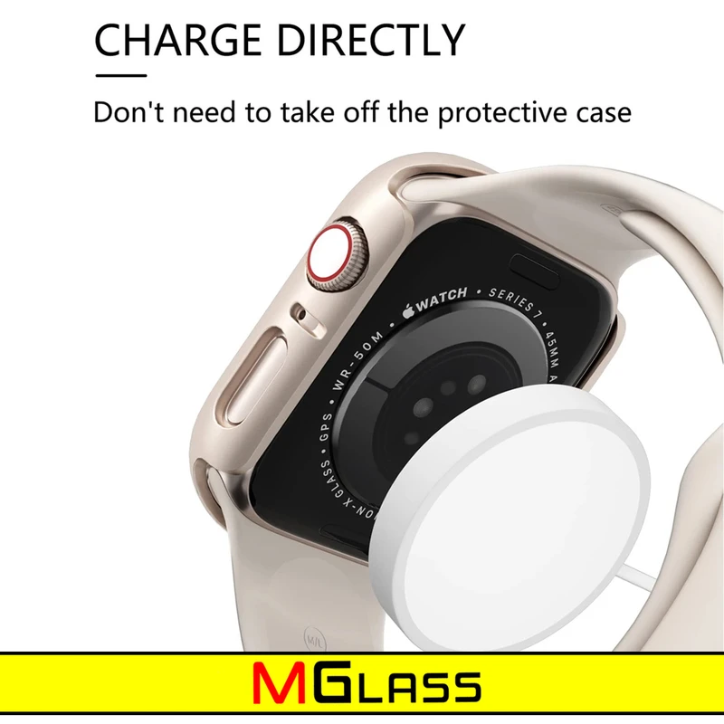 کاور ام‌گلس مدل MG-360 مناسب برای اپل واچ Series 1 Aluminum 38 / Series 2 38mm / Series 3 38mm به همراه محافظ صفحه نمایش