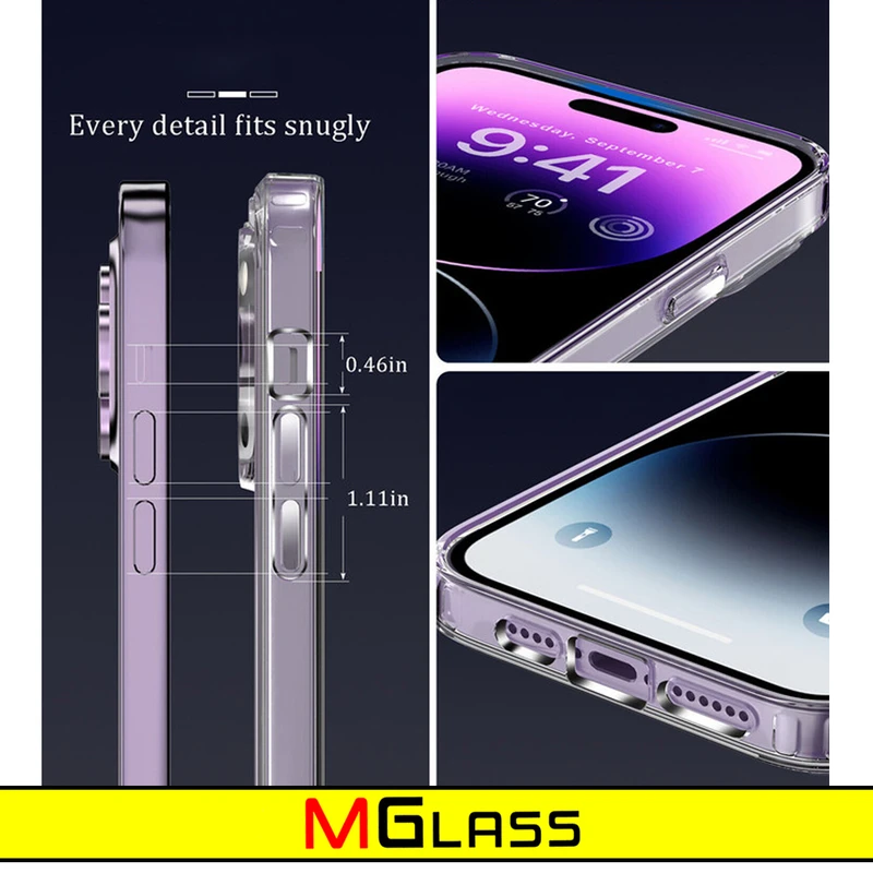 کاور ام‌گلس مدل Clear مناسب برای گوشی موبایل اپل iPhone 13 Pro
