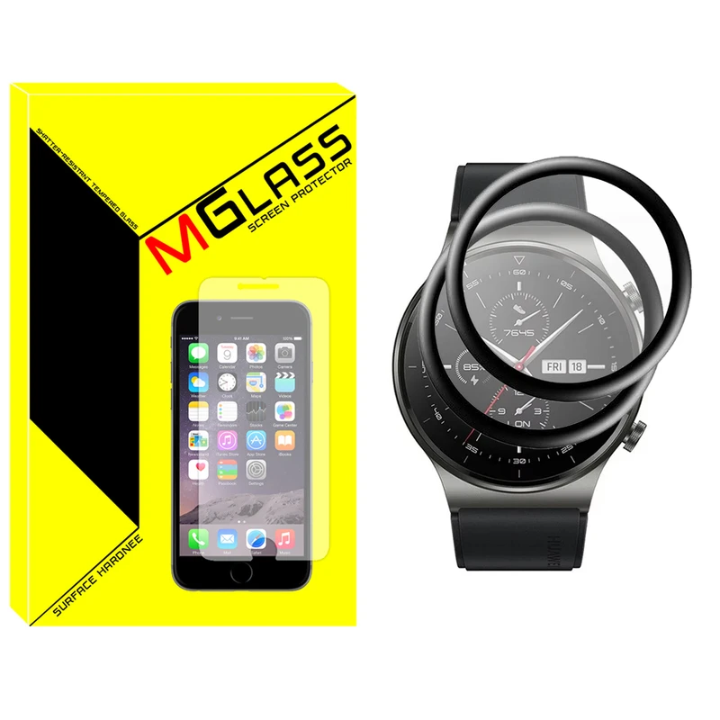 محافظ صفحه نمایش نانو ام‌گلس مدل Pmma-MG مناسب برای ساعت هوشمند هواوی GT2 Pro بسته دو عددی