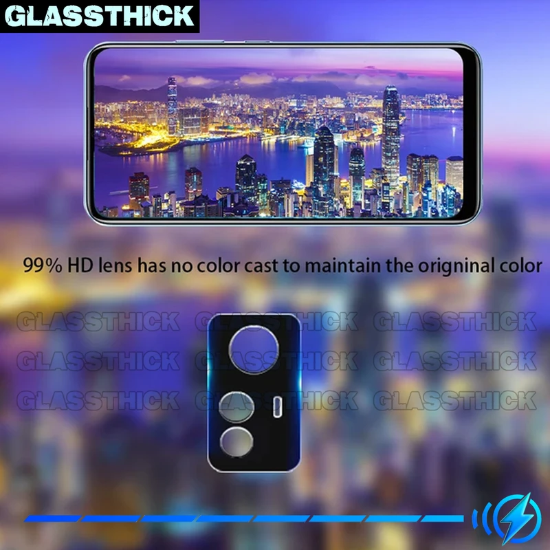 محافظ لنز دوربین گلستیک مدل 3D-GL مناسب برای گوشی موبایل شیائومی Redmi Note 12S
