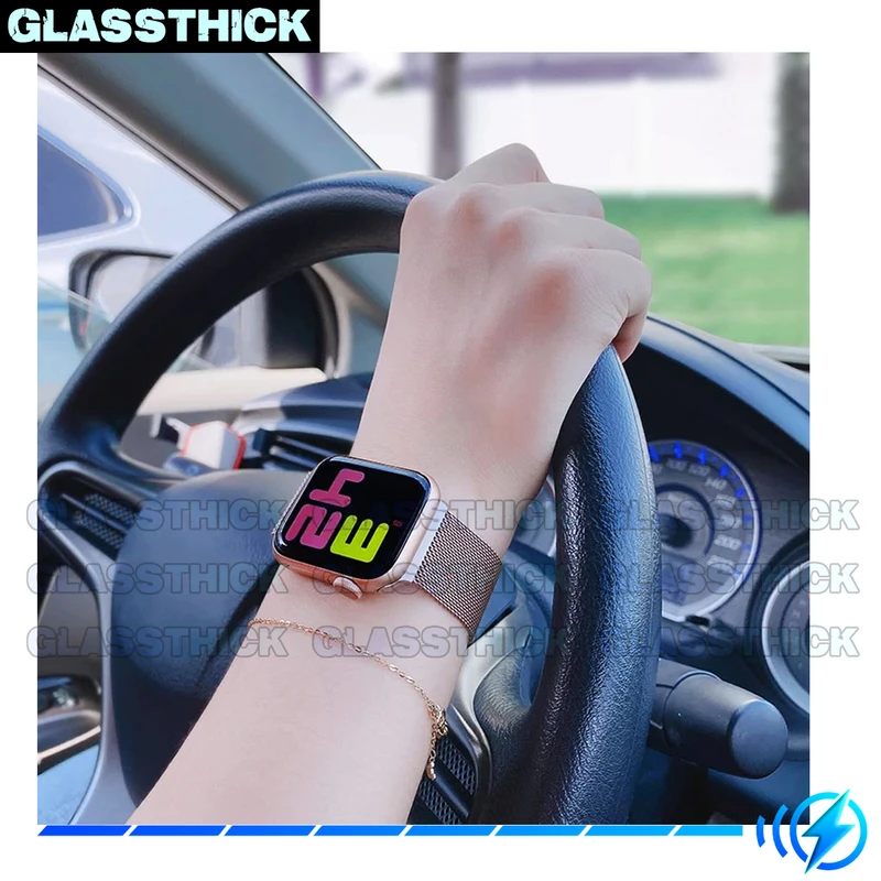 بند گلستیک مدل Milanese-GL مناسب برای ساعت هوشمند الترا T1000 Ultra 49mm