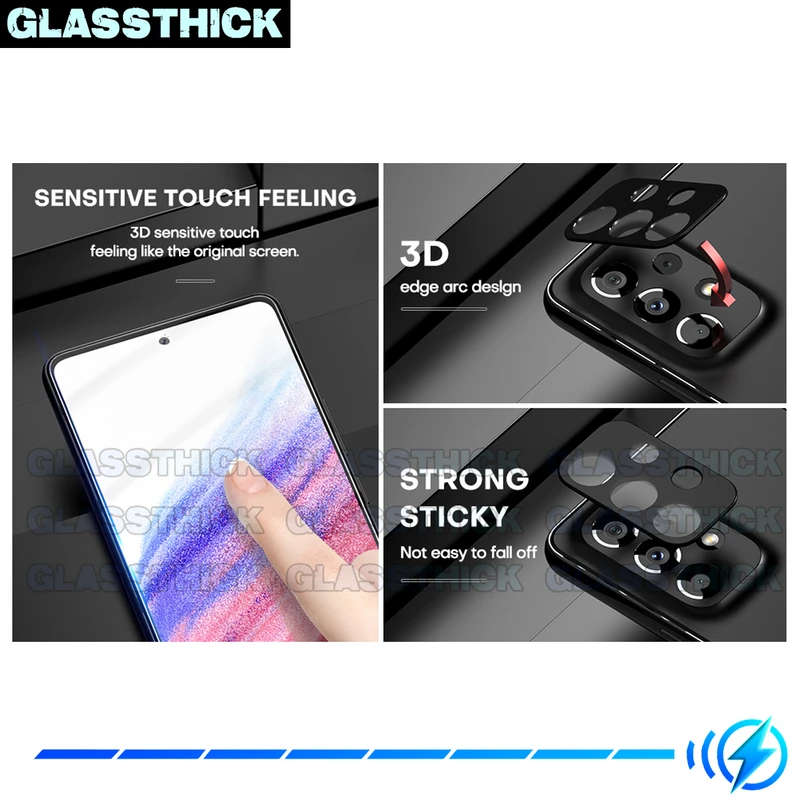 محافظ لنز دوربین گلستیک مدل 3D-GL مناسب برای گوشی موبایل سامسونگ Galaxy A23