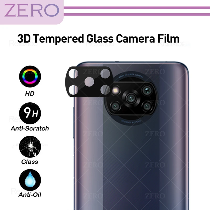 محافظ لنز دوربین زیرو مدل 3D-ZR مناسب برای گوشی موبایل شیائومی Poco X3 / X3 Pro / X3 NFC