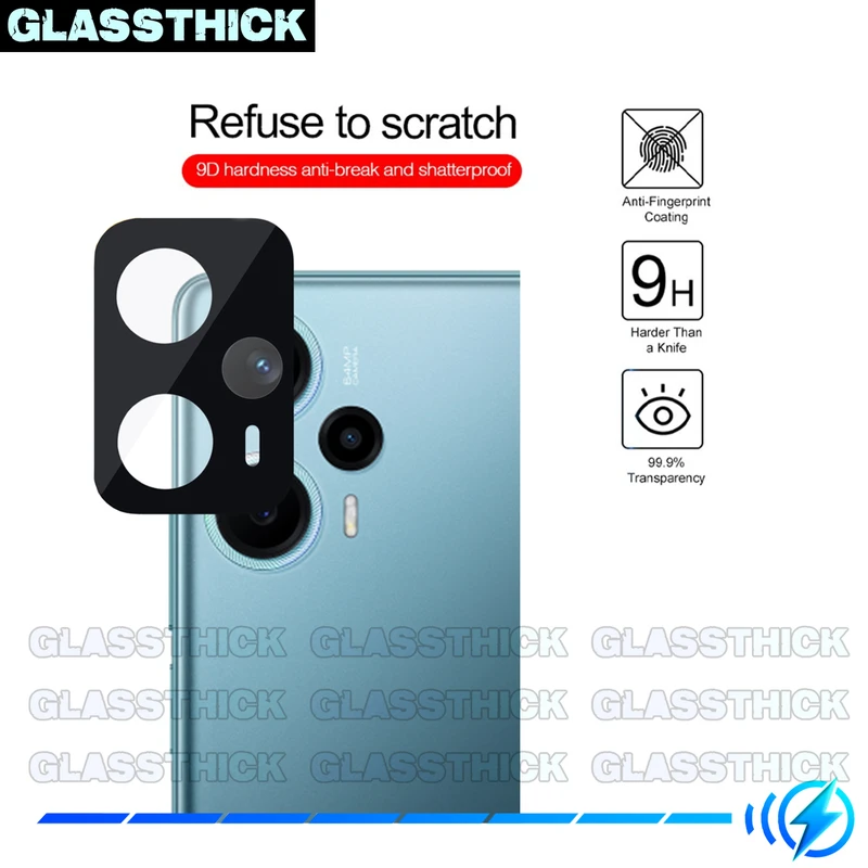 محافظ لنز دوربین گلستیک مدل 3D-GL مناسب برای گوشی موبایل شیائومی Poco F5 5G
