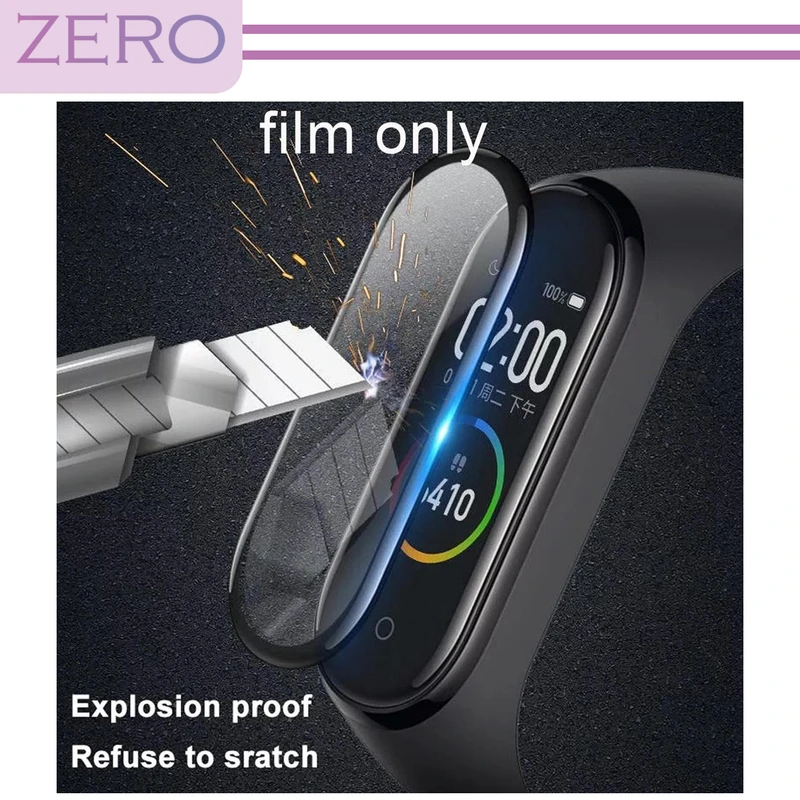 محافظ صفحه نمایش نانو زیرو مدل NZO مناسب برای ساعت هوشمند شیائومی Mi Band 7 بسته سه عددی