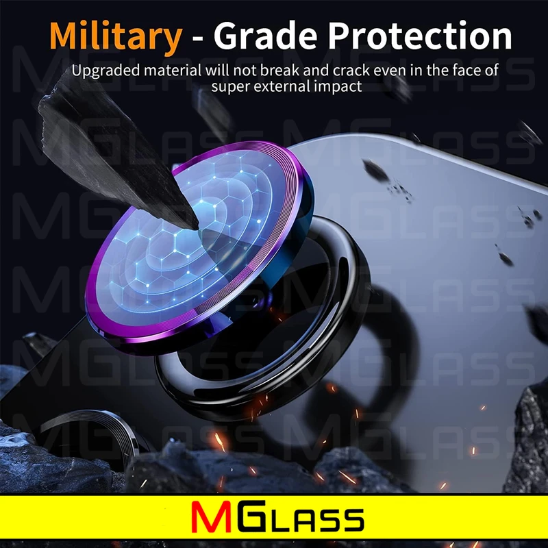 محافظ لنز دوربین ام‌گلس مدل Ring-Metal-MG مناسب برای گوشی موبایل سامسونگ Galaxy A25