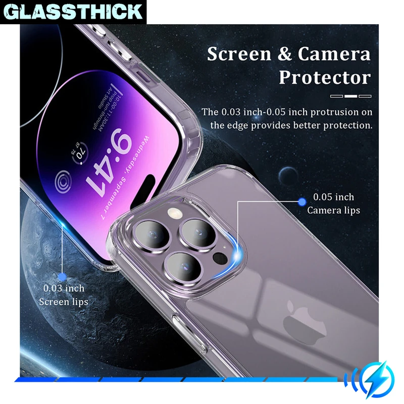 کاور گلستیک مدل Clear مناسب برای گوشی موبایل اپل iPhone 13 Pro