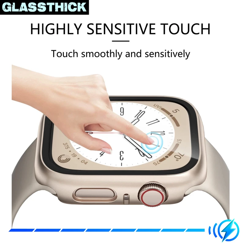 کاور گلستیک مدل GT-360 مناسب برای اپل واچ Series SE 2022 Aluminum Case 44mm / SE 2021 Aluminum Case 44mm / Series 5 44mm / Series 6 44mm / SE 44mm به همراه محافظ صفحه نمایش