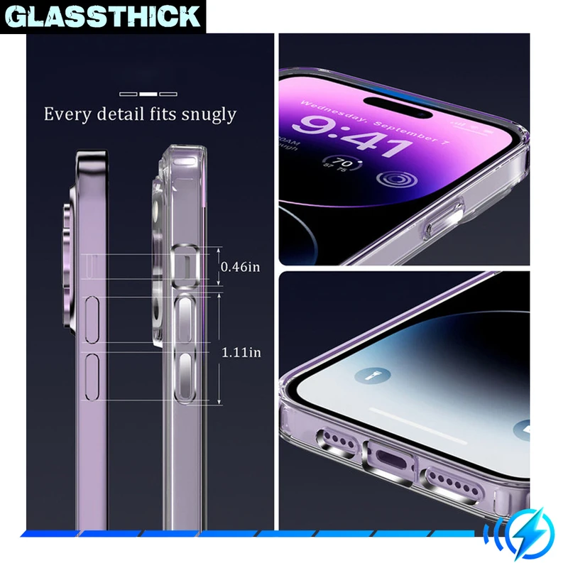 کاور گلستیک مدل Clear مناسب برای گوشی موبایل اپل iPhone 13 Pro