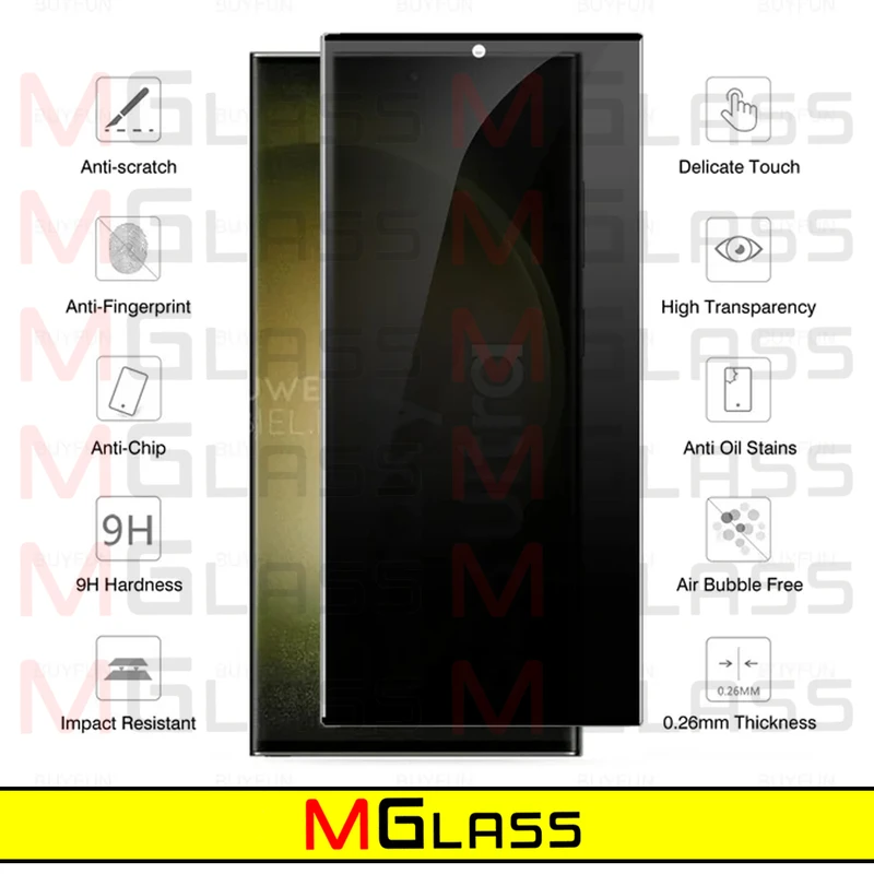 کاور ام‌گلس مدل Magsafe-PR-MG مناسب برای گوشی موبایل سامسونگ Galaxy S24 Ultra 5G به همراه محافظ صفحه نمایش گوشی