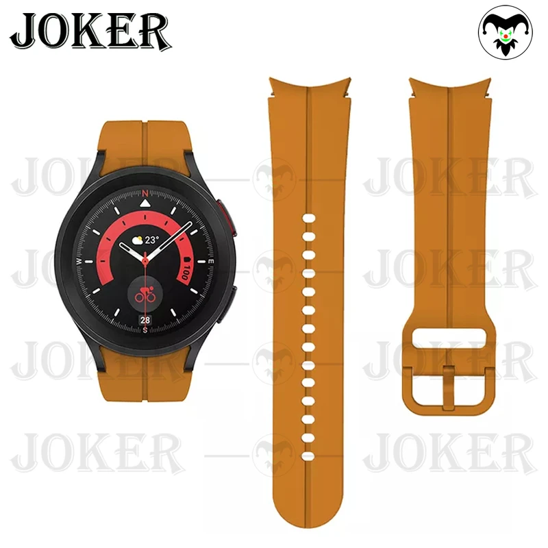 بند جوکر مدل Silic-ORG-JK مناسب برای ساعت هوشمند سامسونگ Galaxy Watch 5 40mm / Watch 5 44mm / Watch 5 Pro 45mm
