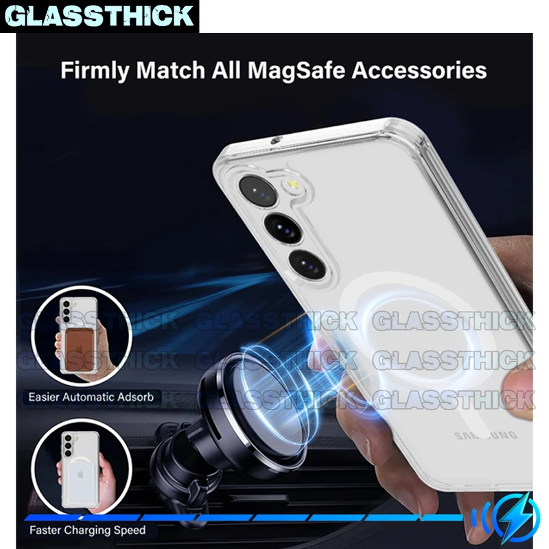 کاور گلستیک مدل Magsafe-GL مناسب برای گوشی موبایل سامسونگ Galaxy S23 FE