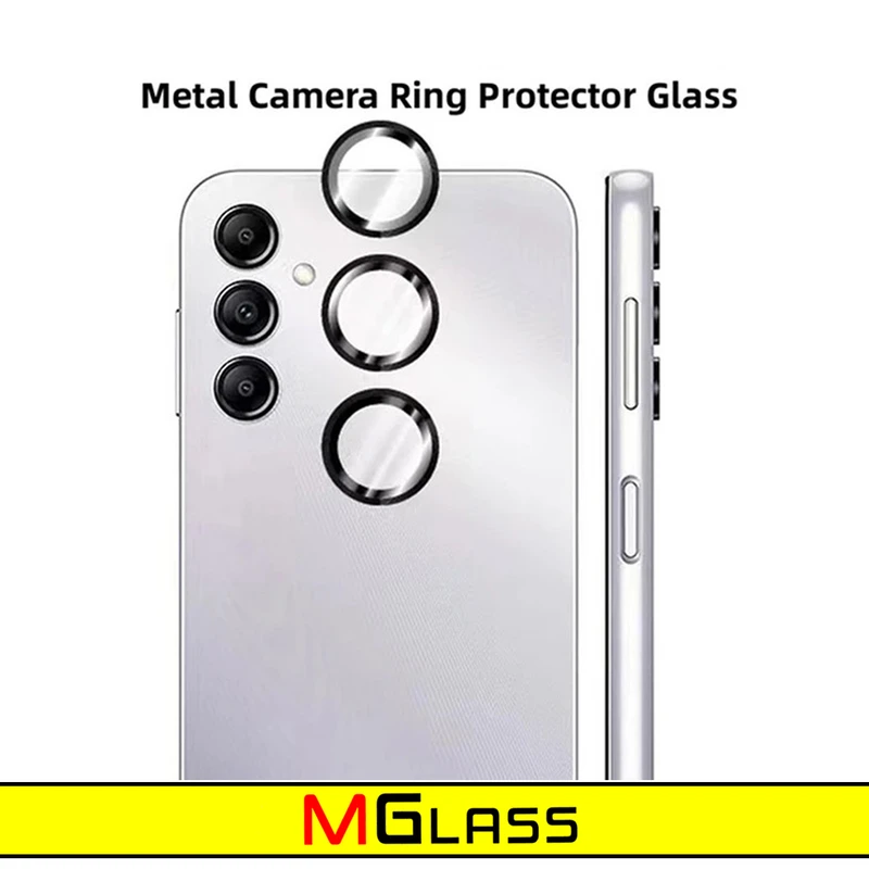 محافظ لنز دوربین ام‌گلس مدل Ring Metal مناسب برای گوشی موبایل سامسونگ Galaxy A54 5G