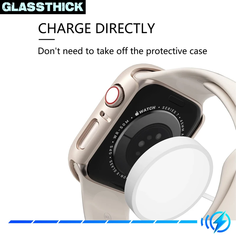 کاور گلستیک مدل GT-360 مناسب برای اپل واچ Series 1 Aluminum 38 / Series 2 38mm / Series 3 38mm به همراه محافظ صفحه نمایش