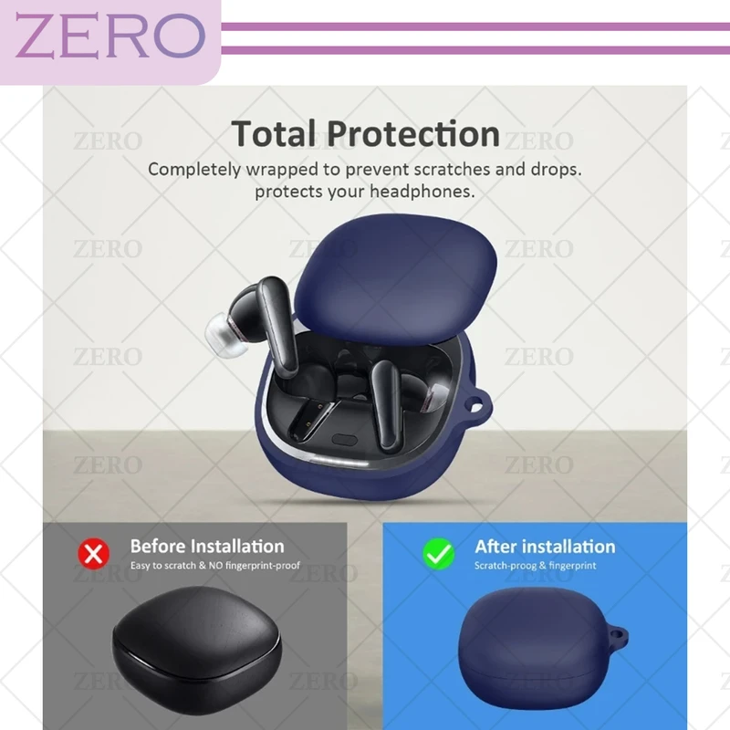 کاور زیرو مدل Silicon-ZR مناسب برای کیس هدفون بی سیم انکر Liberty Air 2 Pro