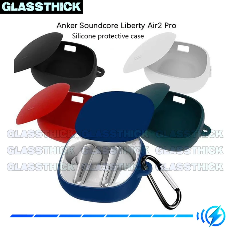 کاور گلستیک مدل Silicon-GL مناسب برای کیس هدفون بی سیم انکر Liberty Air 2 Pro