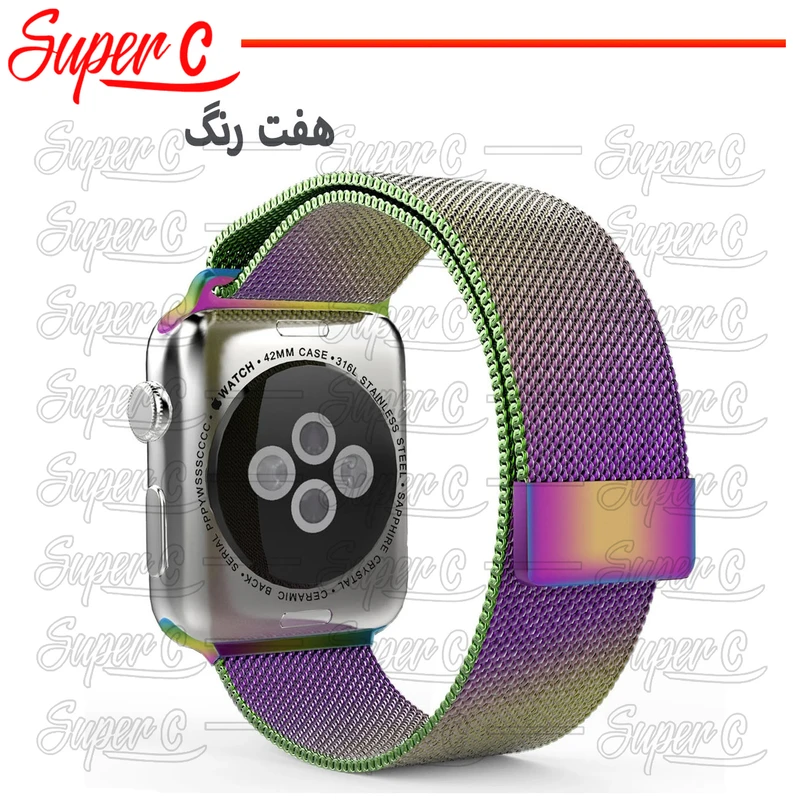 بند سوپرسی مدل Milanese-SC مناسب برای ساعت هوشمند الترا T1000 Ultra 49mm