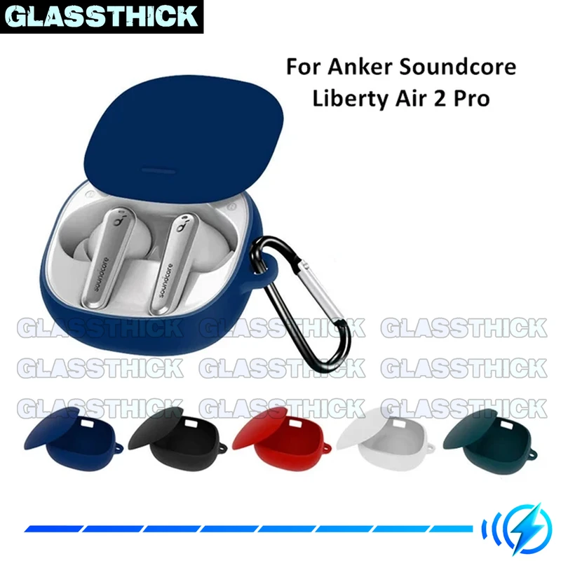 کاور گلستیک مدل Silicon-GL مناسب برای کیس هدفون بی سیم انکر Liberty Air 2 Pro