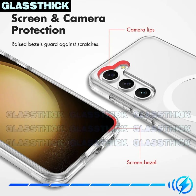 کاور گلستیک مدل Magsafe-GL مناسب برای گوشی موبایل سامسونگ Galaxy S23 FE