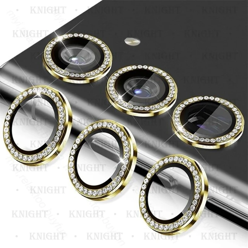 محافظ لنز دوربین نایت مدل Ring-Diamond-KT مناسب برای گوشی موبایل سامسونگ Galaxy A55