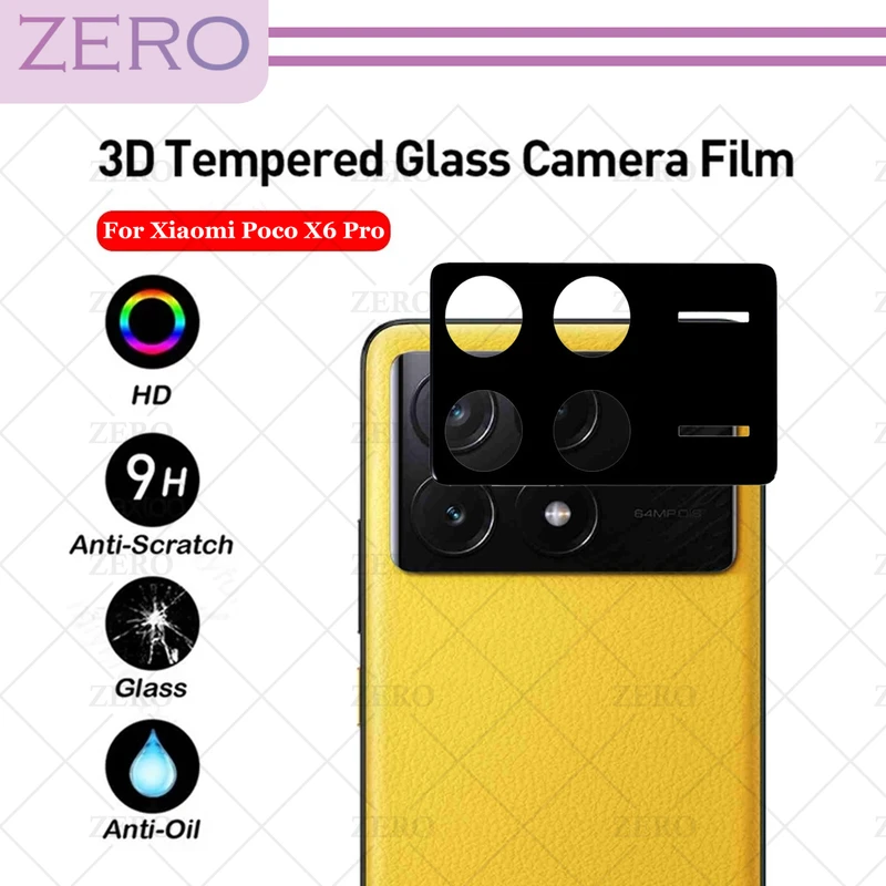 محافظ لنز دوربین زیرو مدل 3D-ZR مناسب برای گوشی موبایل شیائومی Poco X6 Pro