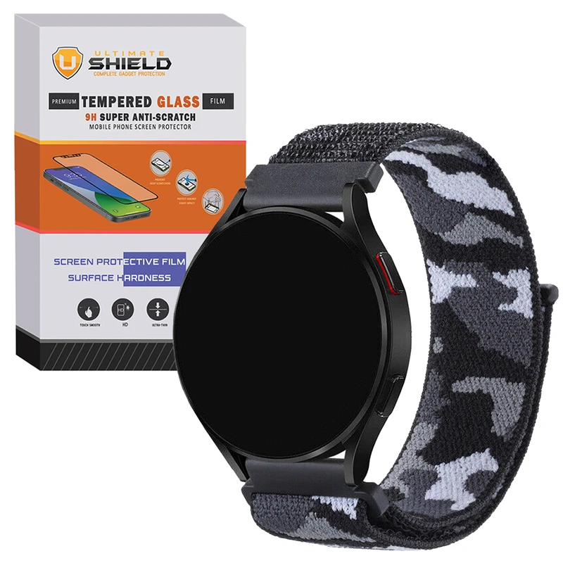 بند آلتیمیت شیلد مدل Nylon-Army-UL-TW مناسب برای ساعت هوشمند گلوریمی M1 Pro / GS1 Pro / Calling Watch M2