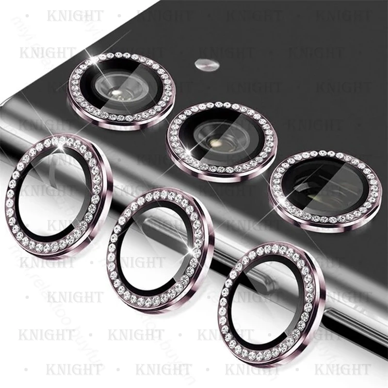 محافظ لنز دوربین نایت مدل Ring-Diamond-KT مناسب برای گوشی موبایل سامسونگ Galaxy S23 Fe