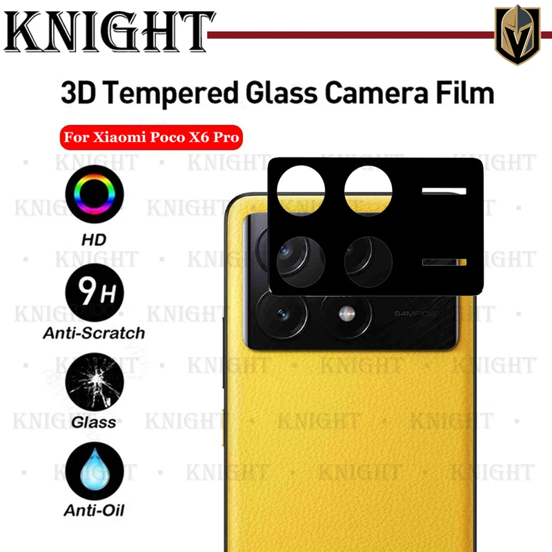 محافظ لنز دوربین نایت مدل 3D-KT مناسب برای گوشی موبایل شیائومی Poco X6 Pro