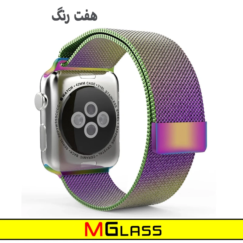 بند ام‌گلس مدل Milanese مناسب برای اپل واچ Ultra 49 میلی متر