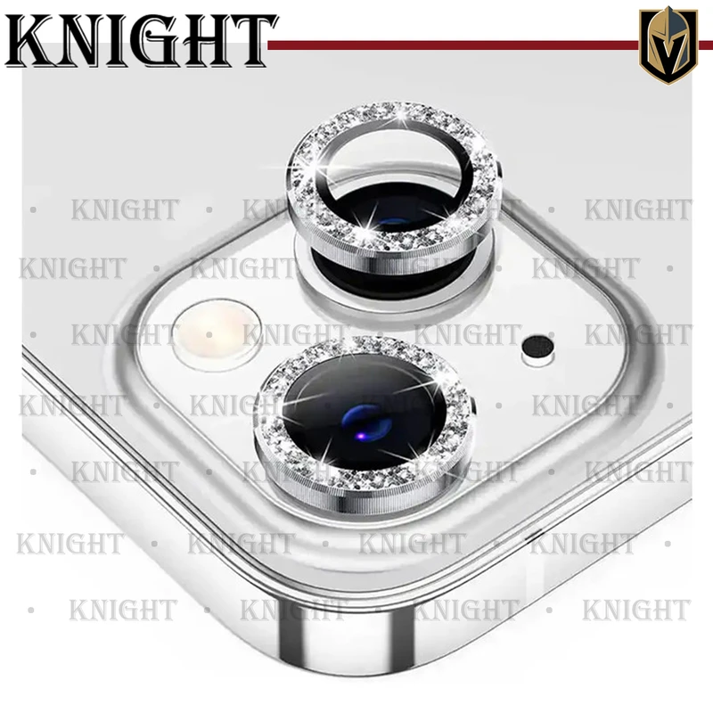 محافظ لنز دوربین نایت مدل Shining Diamond مناسب برای گوشی موبایل اپل Iphone 13