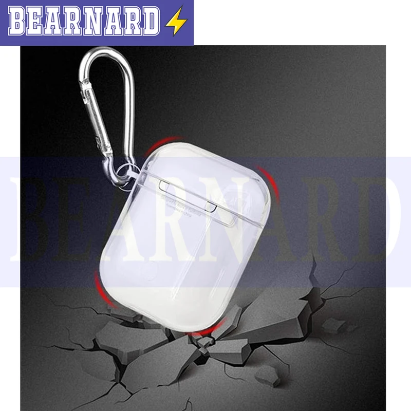 کاور برنارد مدل Clear-BR مناسب برای کیس اپل ایرپاد Airpods 1 / Airpods 2